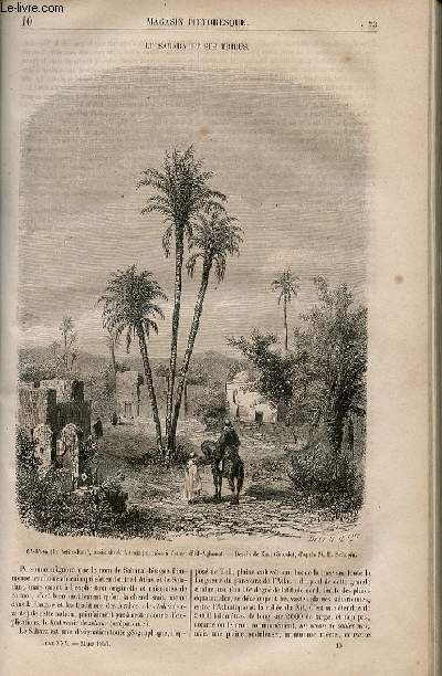 LE MAGASIN PITTORESQUE - Livraison n010 - Le Sahara et ses tribus.