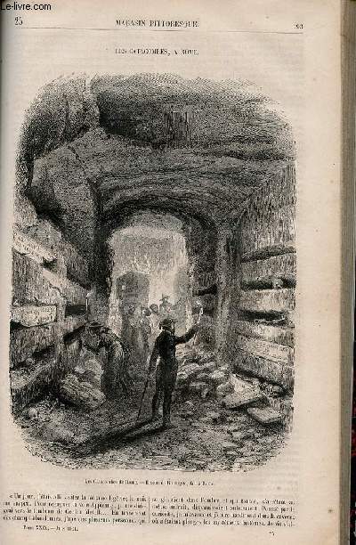 LE MAGASIN PITTORESQUE - Livraison n025 - Les catacombes  Rome.