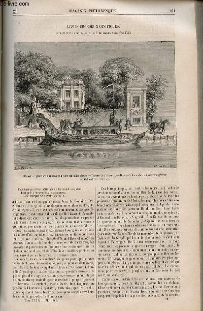 LE MAGASIN PITTORESQUE - Livraison n021 - Les bourgeois magnifiques , extrait du'ne lettre qui a pu tre crite vers l'an 1730.