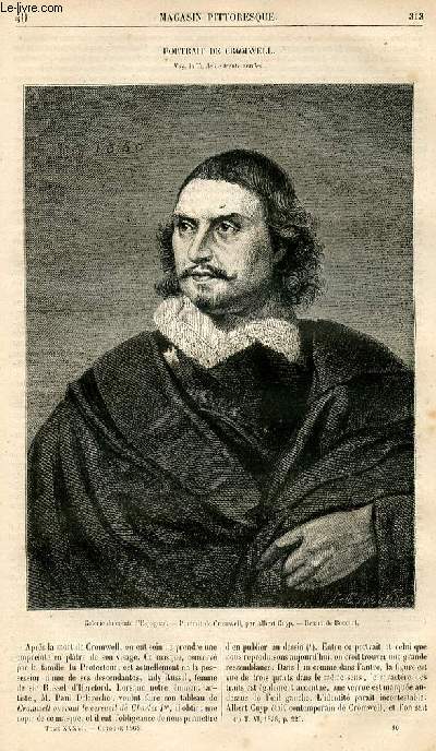 LE MAGASIN PITTORESQUE - Livraison n040 - Portrait de Cromwell.