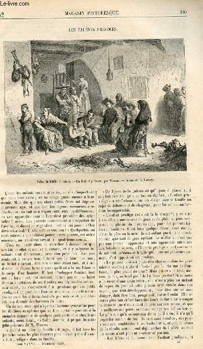 LE MAGASIN PITTORESQUE - Livraison n052 - Les talents prcoceS.