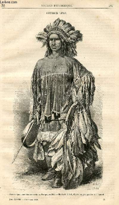 LE MAGASIN PITTORESQUE - Livraison n036 - Guerrier lipan.