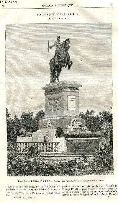 LE MAGASIN PITTORESQUE - Livraison n09 - Statue questre de Philippe IV par Pietro Tacca.