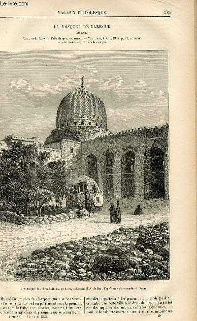 LE MAGASIN PITTORESQUE - Livraison n49 - La mosque de Barbouk au Caire.