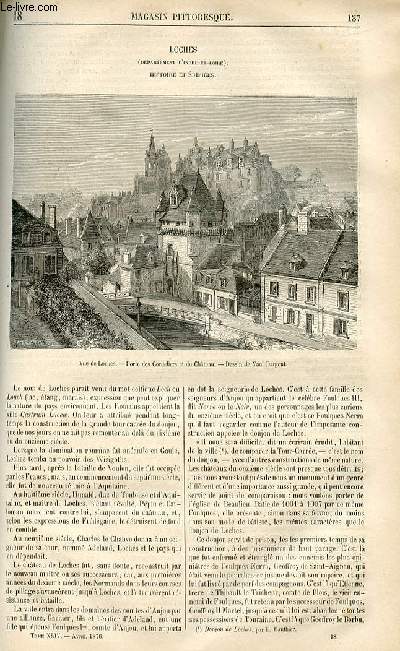 LE MAGASIN PITTORESQUE - Livraison n18 - Loches (Indre et Loire) - histoire et difices.