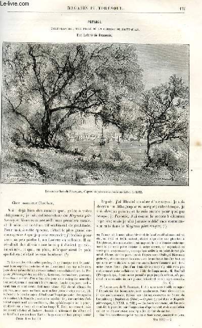LE MAGASIN PITTORESQUE - Livraison n09 - Paysage - Villefranche , vue prise d ela colline de SAint Jean - une lettre de Franais.