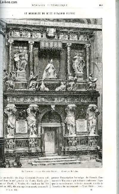 LE MAGASIN PITTORESQUE - Livraison n11 - Le mausole du Doge Giovanni Pesaro.