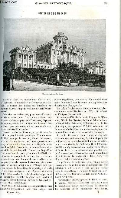 LE MAGASIN PITTORESQUE - Livraison n08 - Universit de Moscou.