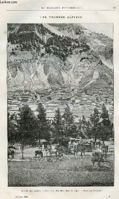 LE MAGASIN PITTORESQUE - Livraison n06 - Les troupes alpines.