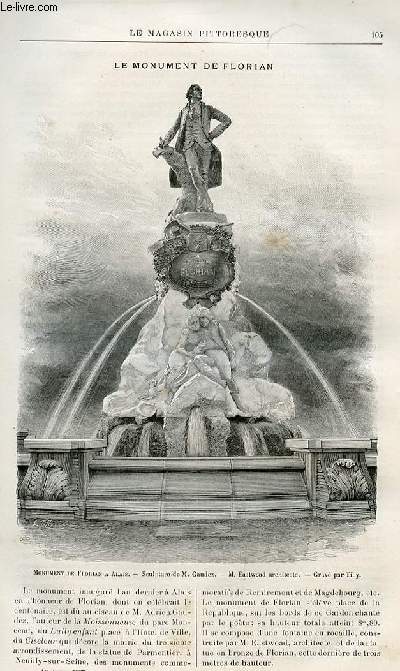 LE MAGASIN PITTORESQUE - Livraison n07 - Le monument de Florian.