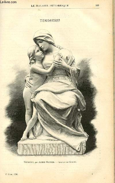 LE MAGASIN PITTORESQUE - Livraison n08 - Tendresse par Alfred Boucher, grav par Crosbie.