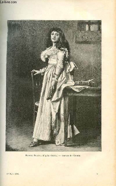 LE MAGASIN PITTORESQUE - Livraison n05 - Madame Roland d'aprs Goupil , grav par Crosbie.