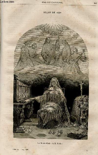 Le magasin universel - tome sixime - Livraison n33 - Salon de 1839, suivre.