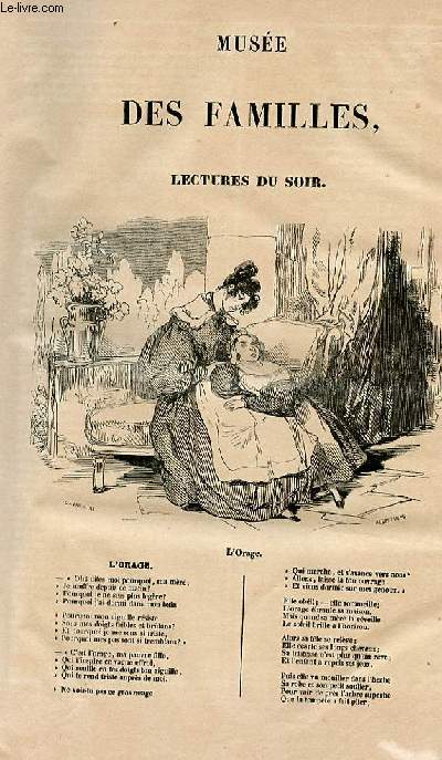 Le muse des familles - lecture du soir - 1re srie - livraison n01 - L'orage par Mme Emile de Girardin.