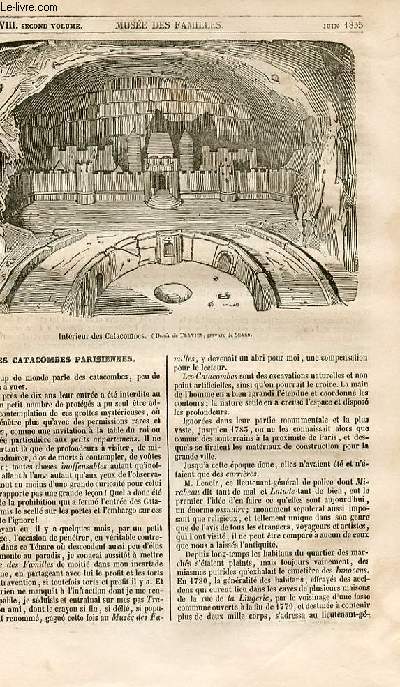 Le muse des familles - lecture du soir - 1re srie - livraison n38 - Les catacombes parisiennes.