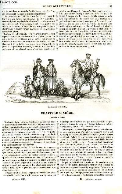 Le muse des familles - lecture du soir - 1re srie - livraisons n18 et n19 - Etudes de voyages - Un rve,suite et fin. - Etudes de botanique (les roses).