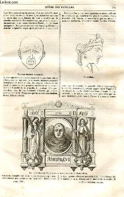 Le muse des familles - lecture du soir - 1re srie - livraison n27 et n28 - Etudes artistiques - Ttes d'expression de Lebrun,suite.