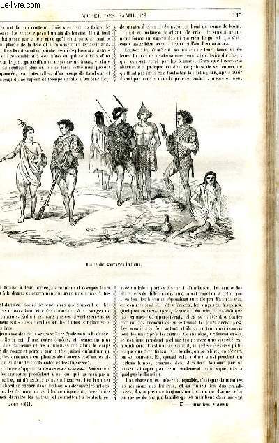 Le muse des familles - lecture du soir - 1re srie - livraison n43 et 44 - Etudes de voyages - les indiens du Sngal, par Benoit, suite et fin.