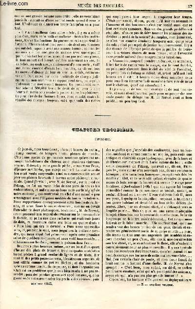 Le muse des familles - lecture du soir - deuxime srie - livraison n03 et 04 - Suite d'Une promenade sur l'tang, par Deschamps.