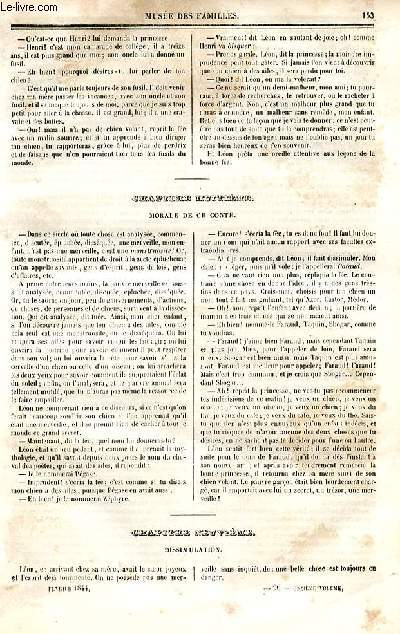 Le muse des familles - lecture du soir - deuxime srie - livraison n20 - Suite et fin du Chien volant, conte pour enfants, par Mme De Girardin.