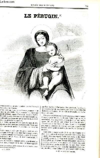 Le muse des familles - lecture du soir - deuxime srie - livraison n41 et 42 - Le prugin par Alexandre Dumas.