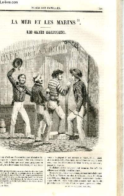 Le muse des familles - lecture du soir - deuxime srie - livraison n41 et 42 - La mer et les marins - les cafs maritimes par G. de al Landelle.