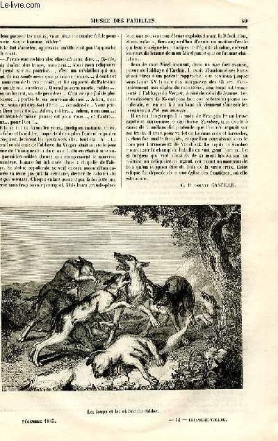 Le muse des familles - lecture du soir - deuxime srie - livraison n12 - L'abbaye du verger - Jeanne et les lops,suite et fin par H. Castille.