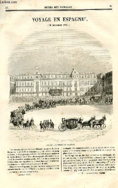Le muse des familles - lecture du soir - deuxime srie - livraison n13 et 14 - Voyage en Espagne (10 octobre 1846) par Thophile Gautier,suite et fin.