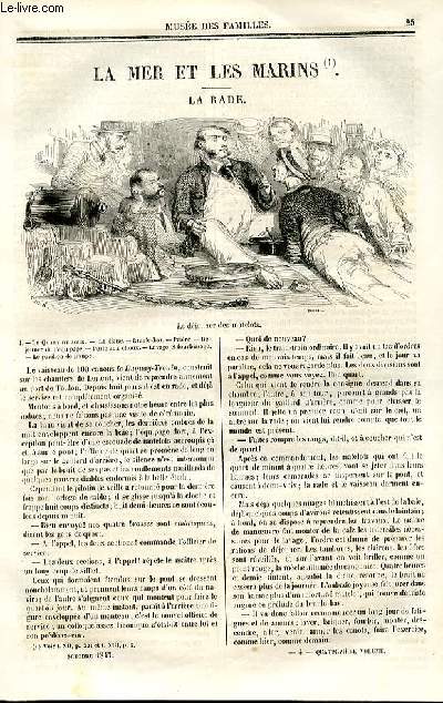 Le muse des familles - lecture du soir - deuxime srie - livraison n04 - La mer et les marins - la rade par G. de la landelle.