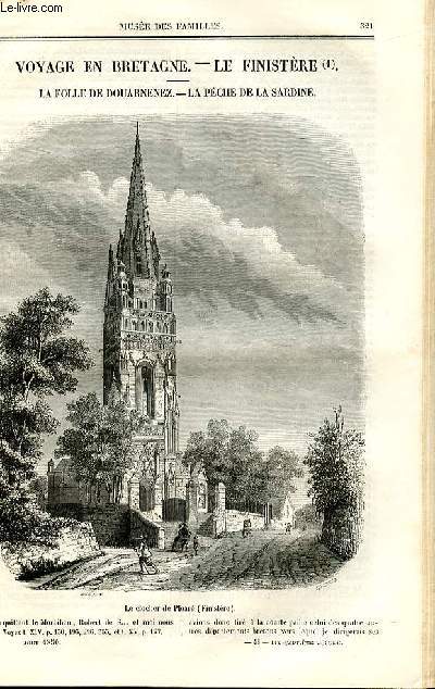 Le muse des familles - lecture du soir - deuxime srie - livraisons n41et 42 - Voyage en Bretagne - le Finistre - La folle de Douarnenez - La pche de la sardine,  suivre (suite et fin livraison 44).