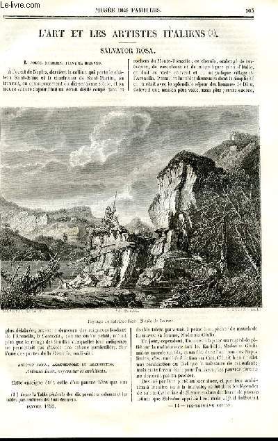 Le muse des familles - lecture du soir - deuxime srie - livraisons n14 et 15- L'art et les artistes italiens - Salvator Rosa par Ernest Breton.