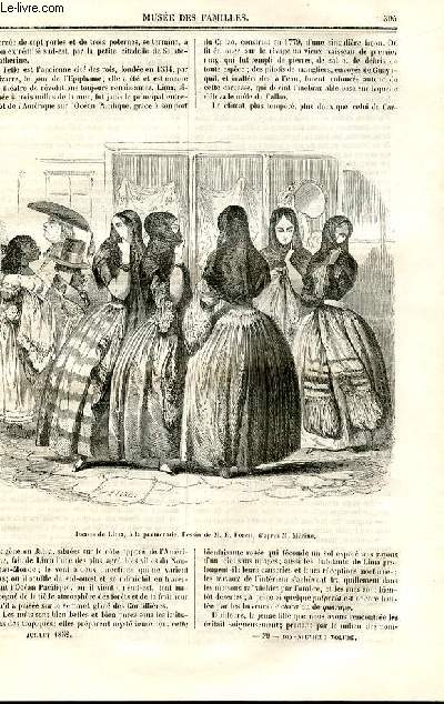 Le muse des familles - lecture du soir - deuxime srie - livraisons n39 et 40 - L'Amrique du Sud , moeurs pruviennes,suite - Ignace Mrino par Jules Verne.