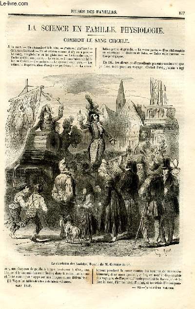 Le muse des familles - lecture du soir - deuxime srie - livraisons n23 et 24 - La science en famille - physiologie: Comment le sang circule.