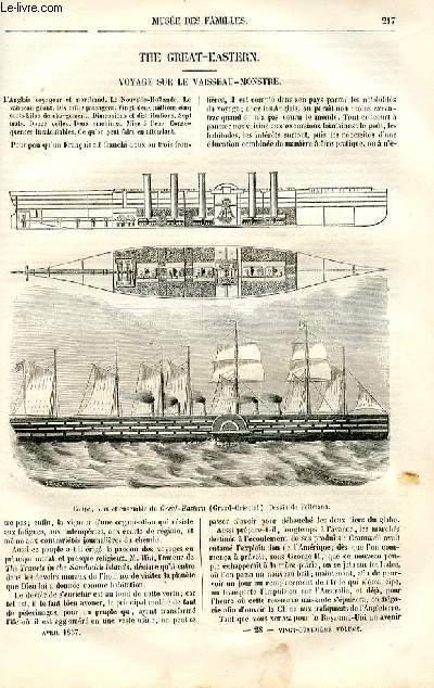 Le muse des familles - lecture du soir - livraison n28 - The Great - Eastern, voyage sur le vaisseau-monstre par Francis Wey.