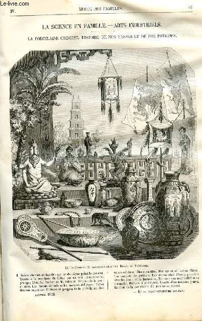 Le muse des familles - lecture du soir - livraison n13 - La science en famille - arts industriels : La porcelaine chinoise,histoire de nos tasses et de nos potiches par Dechastelus, suivre.