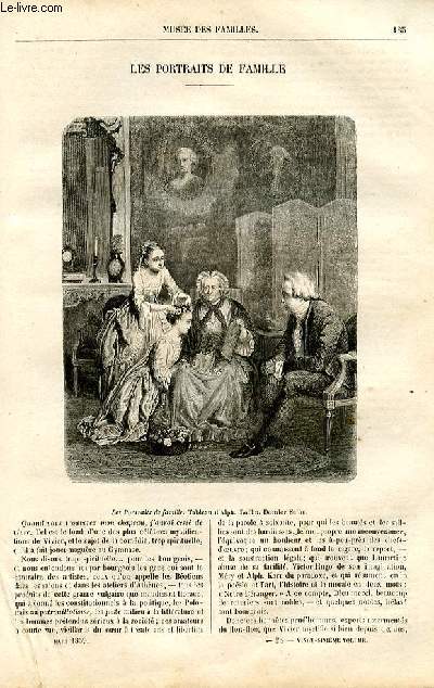 Le muse des familles - lecture du soir - livraisons n24 - Les portraits de famille par Pitre Chevalier.