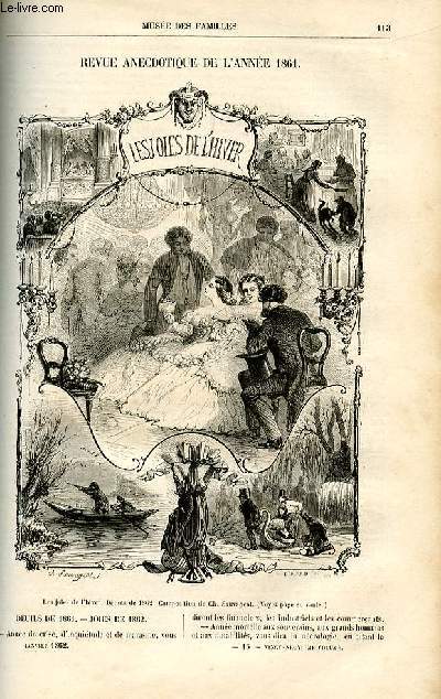 Le muse des familles - lecture du soir - livraison n15 - Revue anecdotique de l'anne 1861.