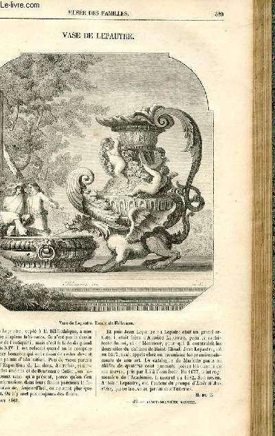 Le muse des familles - lecture du soir - livraison n42 - Vase de Lepautre (petit article).