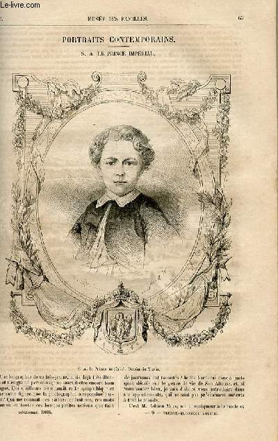 Le muse des familles - lecture du soir - livraisons n09 et 10 - Portraits contemporains - S.A. Le prince imprial par Ch. Raymond.