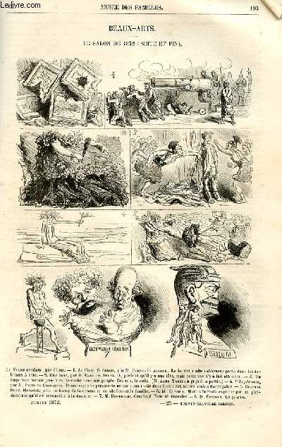 Le muse des familles - lecture du soir - livraisons n25 et 26 - Beaux Arts - le salon de 1872,suite et fin.