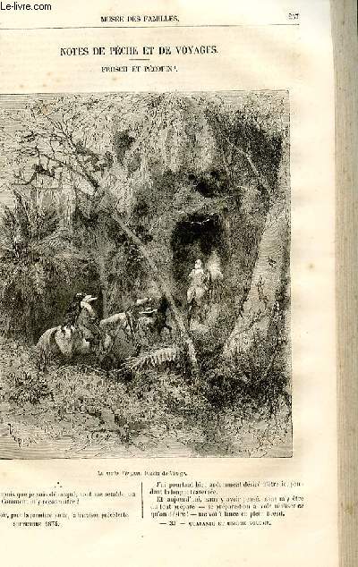Le muse des familles - lecture du soir - livraisons n33 et 34 - Notes de pche et de voyages - Frosch et Pcopin par H. De La Blanchre,suite.