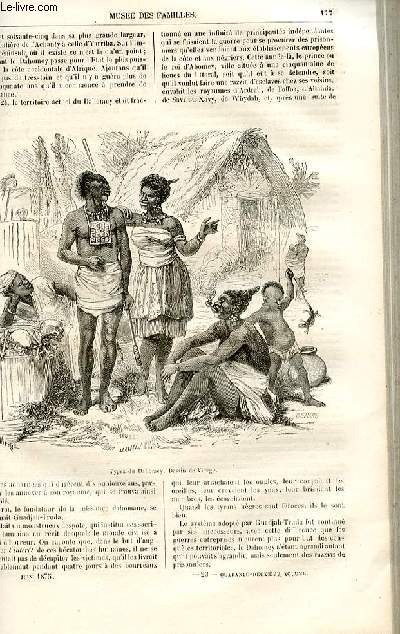 Le muse des familles - lecture du soir - livraisons n23 et 24 - Voyage au Dahomey - la rgnration des cheveux par Dubarry,suite.