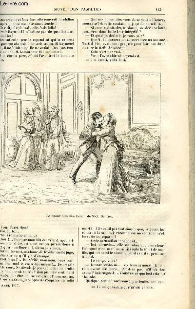 Le muse des familles - lecture du soir - livraisons n15 et 16 - Etudes morales - La Belle Arthmise par P. Clires,suite et fin.
