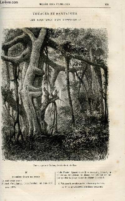 Le muse des familles - lecture du soir - livraisons n17 et 18 - Voyages et fantaisies - les aventures d'un dompteur par Dubarry,suite