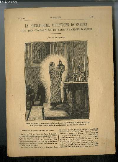 Vies des Saints n 1404 - Nouvelle srie - Le bienheureux Christophe de Cahors, l'un des compagnons de Saint Franois d'Assise - fte le 31 octobre