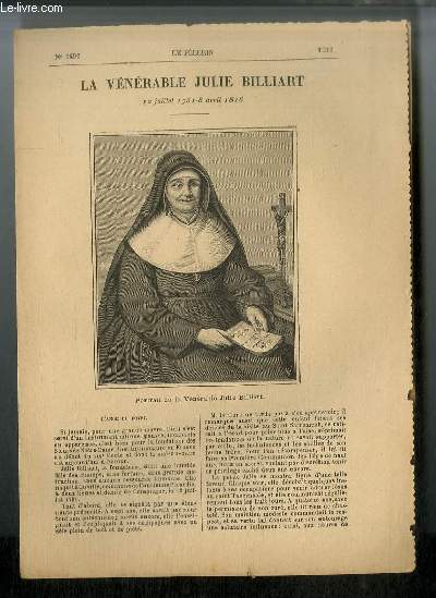 Vies des Saints n 1406 - Nouvelle srie - La vnrable Julie Billiart - 12 juillet 1751 - 8 avril 1816