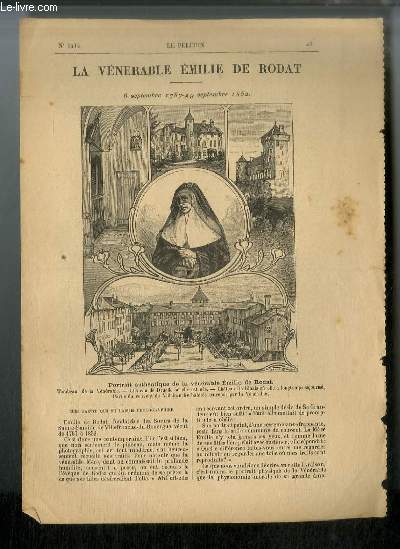 Vies des Saints n 1414 - Nouvelle srie - La vnrable Emilie de Rodat - 6 septembre 1787 - 19 septembre 1852