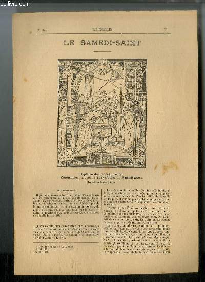 Vies des Saints n 1421 - Nouvelle srie - Le samedi-saint