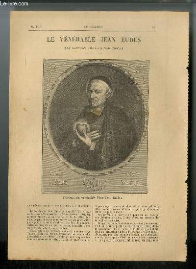 Vies des Saints n 1423 - Nouvelle srie - Le vnrable Jean Eudes (14 novembre 1601 - aot 1680)