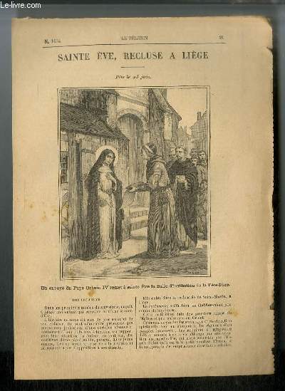 Vies des Saints n 1434 - Nouvelle srie - Sainte Eve, recluse  lige - fte le 25 juin